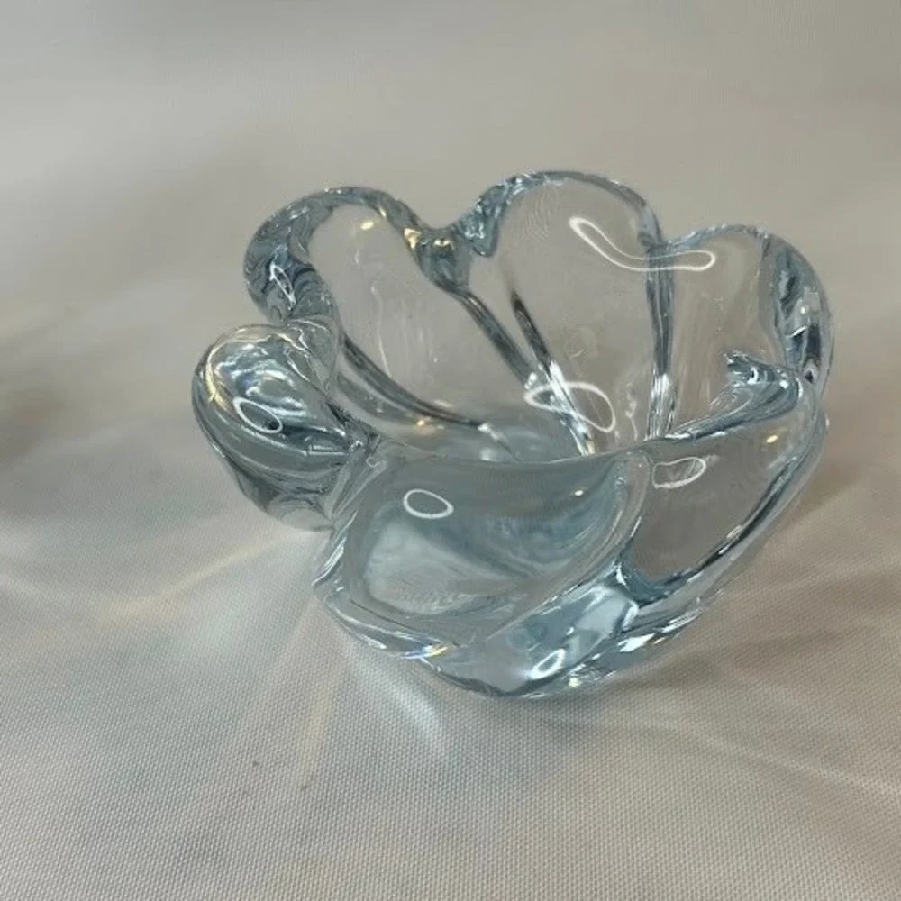 Orrefors Sweden Vicke Lindstrand Stella Polaris Votive and Bowl Set‎ Mid Century